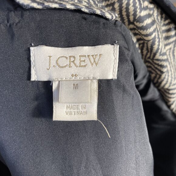 J. Crew Women Vest Excursion Quilted Zip Front Outerwear Size M Black/White - Picture 7 of 7